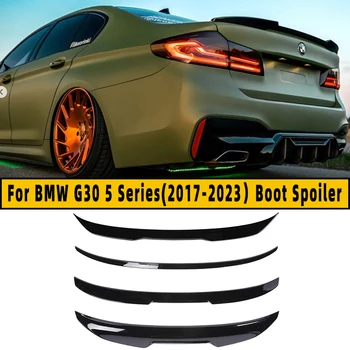 BMW G30 5-ös sorozathoz (2017-2023)Csomagtartó Spoiler Szénszálas minta Csomagtartó fényes fekete felület CS M5 M4 PSM stílus spoiler kiegészítők