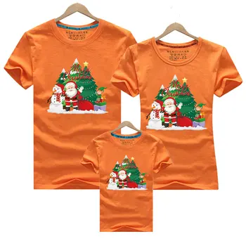 Boldog karácsonyt Családi Hozzáillő póló Anyu Apa Lánya Fia Vicces karácsonyi póló ruhák Anya Apa Gyerekek Baba Ruha
