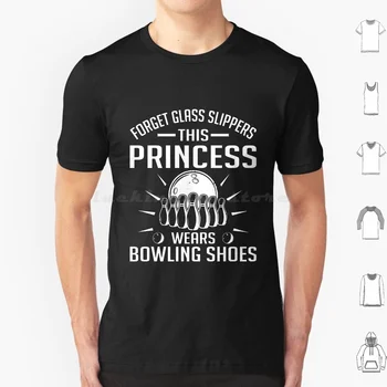 Bowling Bowler Spareball Strikeball póló 6Xl pamut Cool Tee Princess cipőt visel Bowling Princess Bowling Bowling visel bowling