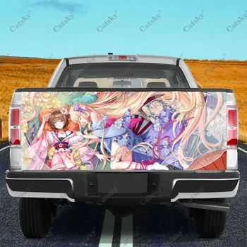 Cardcaptor Sakura Aranyos anime teherautó csomagtérajtó csomagolás Professzionális minőségű anyag Univerzális illeszkedés teljes méretű teherautókhoz Időjárásálló