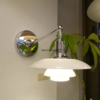 Designer üveg fali lámpa dán hálószoba éjjeli E27 világos nappali folyosó kanapé háttér dekoráció világítótestek