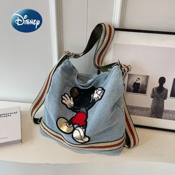Disney Mickey Új női táska Luxus márka divat Női válltáska Nagy kapacitású Multifunkcionális kézitáska Rajzfilm Aranyos