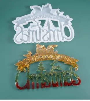 DIY kristály epoxigyanta szilikon penész karácsonyi sorozat Mikulás téma lista Szilikon tükörforma Ékszerkészítő forma