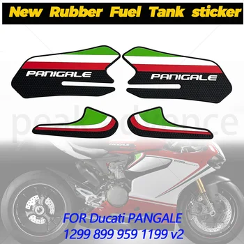 Ducati PANGALE 1299 899 959 1199 v2 SZÁMÁRA Motorkerékpár Új gumi üzemanyagtartály párna Oldalsó csúszásgátló matrica Dekoratív védőpárna