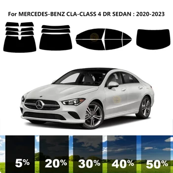 Előre vágott nanokerámia autó UV ablakfesték készlet autóipari ablakfólia MERCEDES-BENZ CLA-CLASS C118 4 DR SEDAN 2020-2023