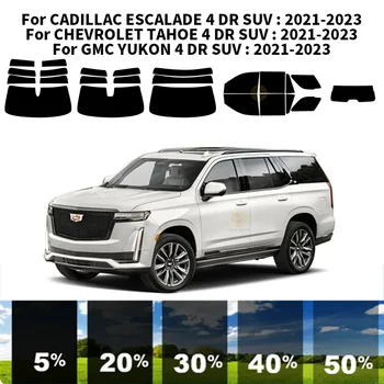 Előre vágott nanokerámia autó UV ablakfesték készlet autóipari ablakfólia CADILLAC ESCALADE 4 DR SUV 2021-2023 számára