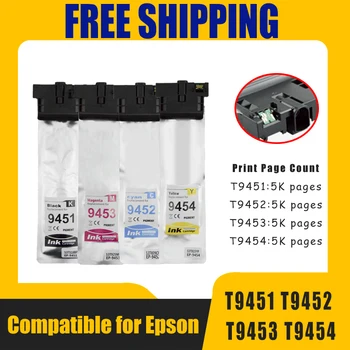 Epson T9451, T9452, T9453, T9454 Tintapatron WorkForce Pro WF-C5290, C5790, C5210, C5710 nyomtatóhoz chippel és pigmenttintával