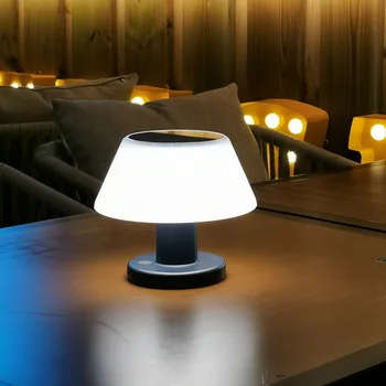 Európai és amerikai kültéri bár Napelemes töltőasztal lámpa Kert éjszakai fény Bár Étterem asztali hangulatú dekoratív lámpa