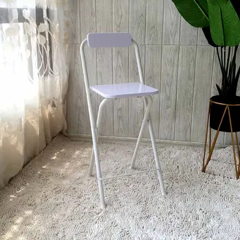 fehér Magasan összecsukható Modern minimalista fodrászat Bár szék Irodai fém Kültéri számítógépes szék Játék Silla Bár Bár Bútor XY50BC