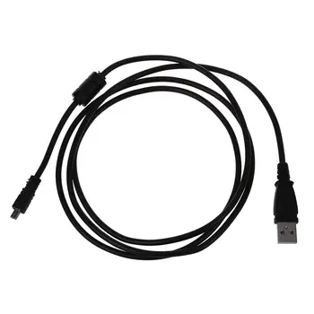 Fekete USB 2.0 A - 8 tűs Mini B kábel ferrittel - 1,5 m / 59 hüvelyk Nikon Coolpix P90 esetén