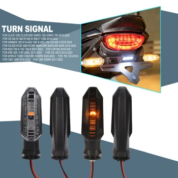  FOR Honda CB 250 R 2018-2022 2021 2020 8MM motorkerékpár LED irányjelző lámpa füst / átlátszó villogó fény villogó irányjelző lámpa