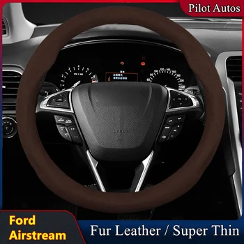 Ford Airstream autó kormánykerék burkolatához nincs szag szuper vékony szőrme bőr