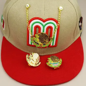 Fém mexikói zománc tű Eagle Retro jelvény Kreatív sütőfesték brossok New Era kalapcsapok ékszer ajándék