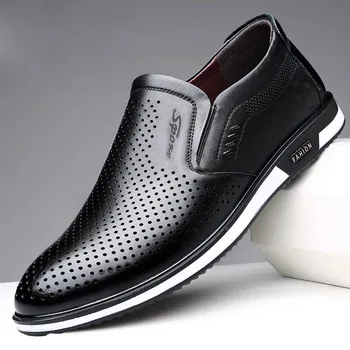 Férfi bőr alkalmi cipő Új 2023-as uniszex kiváló minőségű vezetési cipő Olcsó cipők Elegáns férfi formális sétacipők