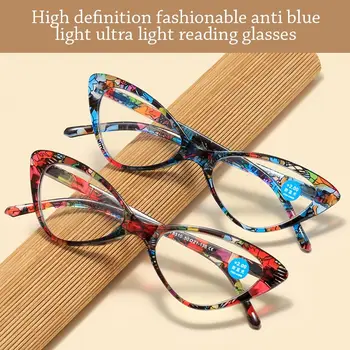 Férfiak Nők Idősebb kékfény-gátló olvasószemüveg Ultrakönnyű szemvédelem Elegáns, kényelmes vintage presbiópikus szemüveg