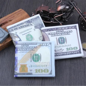 Férfiak Pénz vászon pénztárcák Hitelazonosító kártya tartó táskák Pénztárcák Valuta bankjegyek minta Kép beszúrása Készpénz érme dollár Euro pénztárca