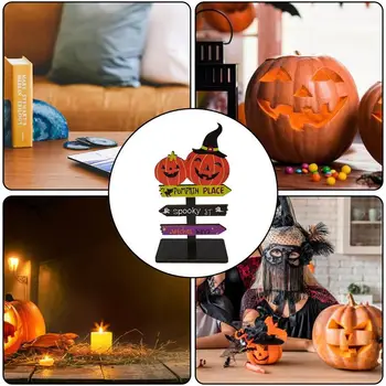 Halloween szellem jel Halloween fa asztaldíszek Ajtófüggő tök szellem díszek a fesztivál otthoni parti dekorációjához