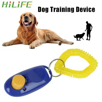 HILIFE állítható csuklópánt 1 db kisállat macska kutya kiképző klikker műanyag kutyák edző segédeszköz kulcstartó kattanó hang