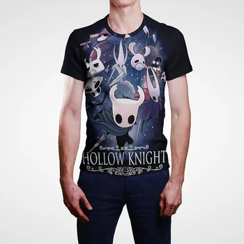 Hollow Knight Vedio Game Graphic P Men 3d Full Print Summer Short Sleeve O Neck Mens Oversized Tshirt Mens Clothes