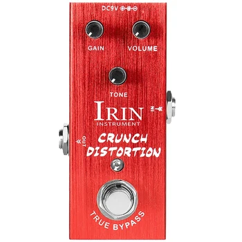 IRIN elektromos gitár Brit torzító effektor kórus professzionális egyblokkos effektor szálcsiszolt piros