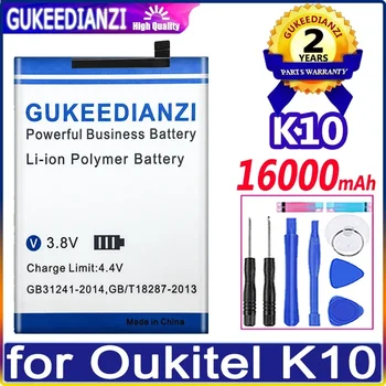 K 10 16000mAh akkumulátor Oukitel K10 akkumulátorokhoz + ingyenes eszközök