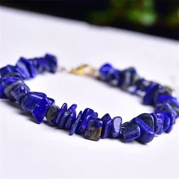Karkötő nőknek Charm természetes kő 5-8mm kristály szabálytalan Lapis Lazuli gyöngyök nemes szabadidőben Esti ékszerek lányok ajándéka