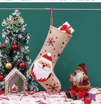 Karácsonyi harisnya ajándéktartó rajzfilm Mikulás hóember pingvin jávorszarvas zokni ajándék karácsony fa csepp díszek boldog karácsonyt dekoráció