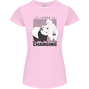 Klímaváltozás Jegesmedvék környezete Női vékony szabású póló hosszú ujjú