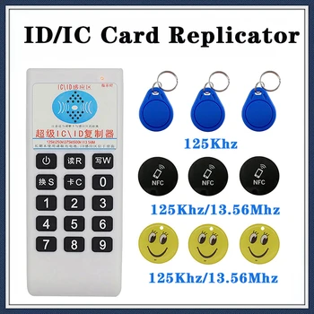 Kézi frekvencia 125Khz-13.56MHZ Másoló sokszorosító klónozó RFID NFC IC kártyaolvasó és író beléptető kártya címke sokszorosító