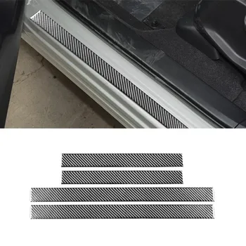 Külső ajtóküszöb burkolat dekoratív ajtópedál díszítőcsíkok szénszálas textúra a Honda CR-V CRV 2016-2021 autós tartozék matricákhoz