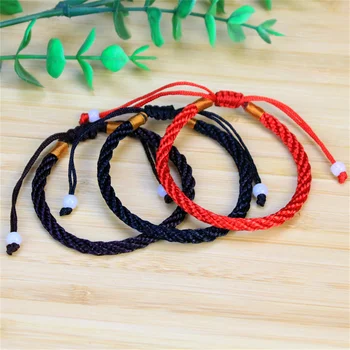 Minimalista Lucky Red String Thread Charm karkötők Nők Férfiak Divatos állítható Barátság Pár Fonott karkötő ékszer ajándék