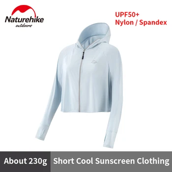 Naturehike kültéri rövid anti-UV ruházat divat nyári 9cm karimájú szélálló fényvédő női/férfi kabát hajkivezetéssel