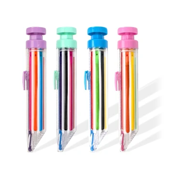 OFBK hordozható, egymásra rakható forgó zsírkréta sajtoló toll festés Megépíthető zsírkréta toll