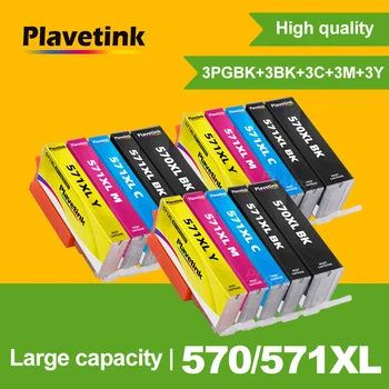 Plavetink PGI-570XL PGI570 570XL PGI-570 CLI-571 kompatibilis tintapatron Canon PIXMA MG5750 MG5751 MG5752 MG5753 nyomtatóhoz