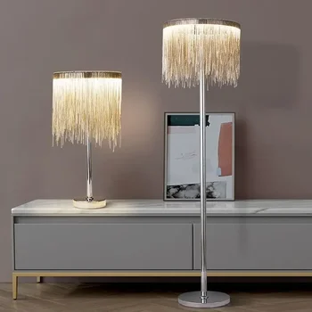 posztmodern LED állólámpa króm fém nappali hálószoba világítótestek Art Deco Nordic álló lámpatest