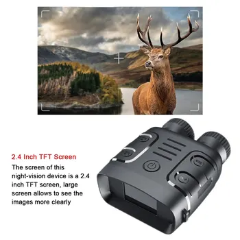 R18 Digitális éjjellátó távcső eszköz 1080P HD 850nm infravörös 5X zoom vadászat éjszakai látószemüveg kültéri teljes sötét 300m