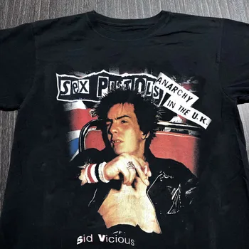 Rare Sex Pistols Band pamut ajándék rajongóknak fekete S-2345XL póló TMB963