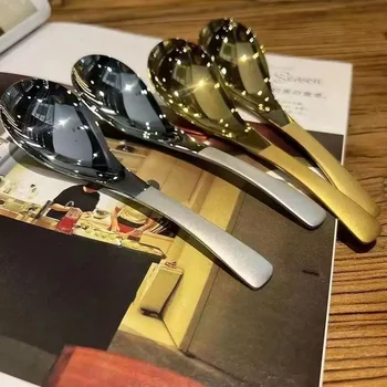 Rozsdamentes acél kanál Kerek alsó kanál Háztartási étkészlet mélyít Kínai vacsora meghosszabbítva Bútor kellékek