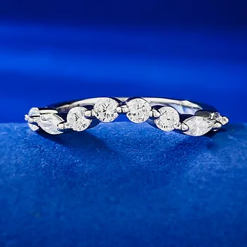 S925 ezüst gyémánt gyűrű utánzat divat személyre szabott finom elrendezésű hűvös és divatos, rétegezésre alkalmas