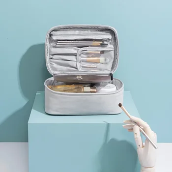 Sminktáska Utazási kozmetikai táskák Piperecikkek Szervező Vízálló tárolás Fürdőszoba Hook Wash tasak Kiváló minőségű nők