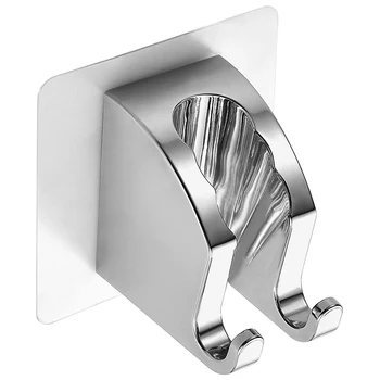 stílusos zuhanykonzol Falra szerelhető Állítható tartó erős ragasztóval Egyszerű telepítés Univerzális kompatibilitás Ezüst