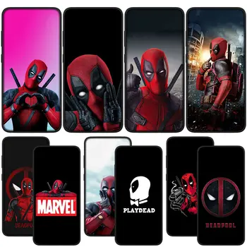 Superhero Marvel Deadpool puha fedeles telefonház Samsung Galaxy S21 S20 Fe S23 S22 Ultra S8 Plus A12 A13 A21S A71 M21 tok