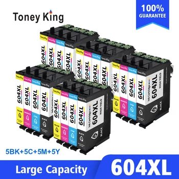 Toney King 604XL tintapatronok Epson T604XL T604 604 XL Epson XP-2200 XP-2205 XP-3200 XP-3205 WF-2910DWF