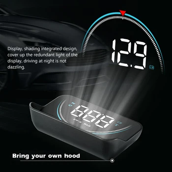 Univerzális automatikus sebességmérő KMH / KPM tükör G3 GPS HUD Head-up kijelző Autó sebesség projektor Minden autóval kompatibilis Teherautó Jármű