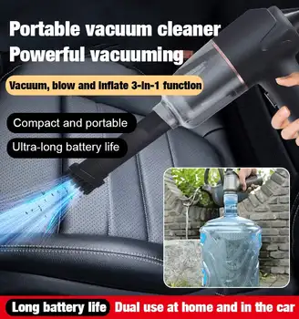 vezeték nélküli tisztítószer Fújja porszívó és fújja fel az all-in-one vezeték nélküli porszívót otthoni és autós kiegészítőkhöz