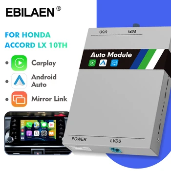 Wireless Carplay Android Auto modul doboz a Honda Accord LX 10th INSPIRE Generation 2018 számára - Mirror Link navigációs kamera USB