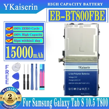 YKaiserin EB-BT800FBE 15000mAh akkumulátor Samsung Galaxy TAB S 10.5 SM-T805C / T800 / T801 / T805 / T807 / T807A / T800FBC + Eszközök