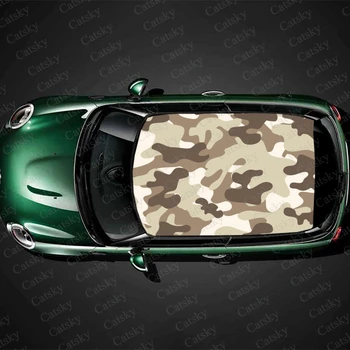 álcázási minta Autó tető matrica Dekorációs film SUV matrica motorháztető vinil matrica grafikus csomagolás jármű védje a tartozékokat Ajándék