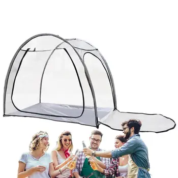 Átlátszó sátor átlátszó kemping képernyő ház 2 ajtóval Hordozható gömb alakú sátrak 2-3 fő részére Hidegbiztos kültéri sátor