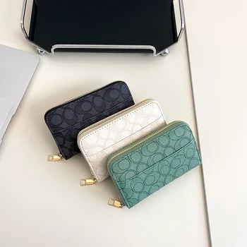 Új egyszerű Streamline alkalmi rövid kuplungtáska Egyszerű divatérme pénztárca Női pénztárca többkártyás kuplungtáska